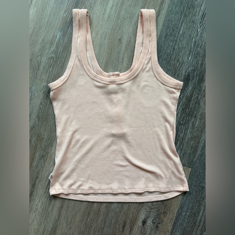 Light Pink Tank Top- Ribbed - Picture 5 of 10